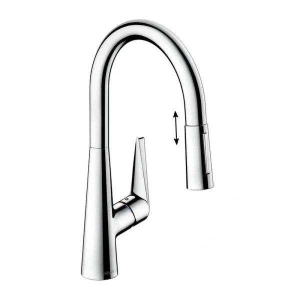Смеситель для кухни Hansgrohe Talis S 72813 с выдвижным изливом - фото 1
