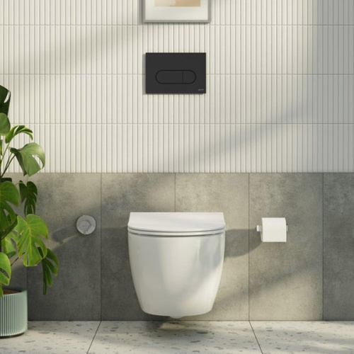 Инсталляция для унитаза Vitra V-Fix Core черной кнопкой - фото 2