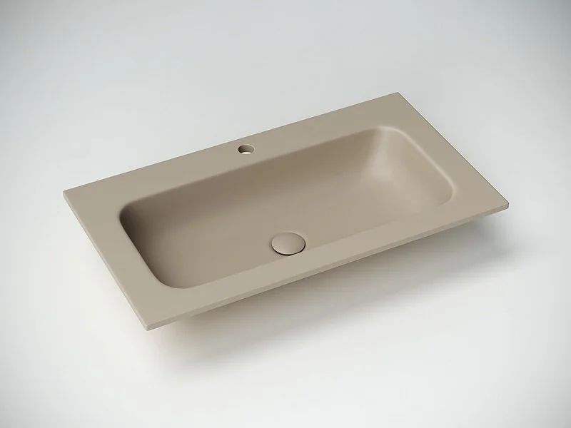 Раковина Ceramica Nova Grace 81 см капучино матовый, прямоугольной формы - фото 5