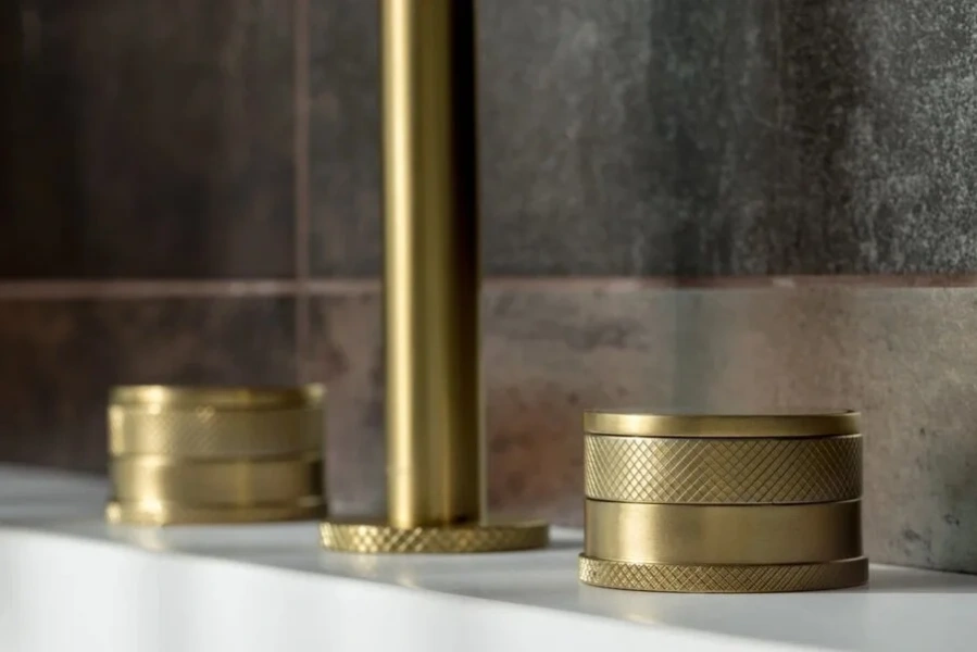 Смеситель для раковины Boheme Prestige золото матовое, скрытого монтажа, встраиваемые в стену - фото 6