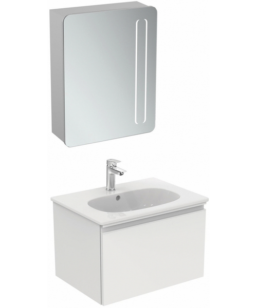 Тумба с раковиной подвесная Ideal Standard Tesi T0046 60 см с 1-м ящиком - фото 2