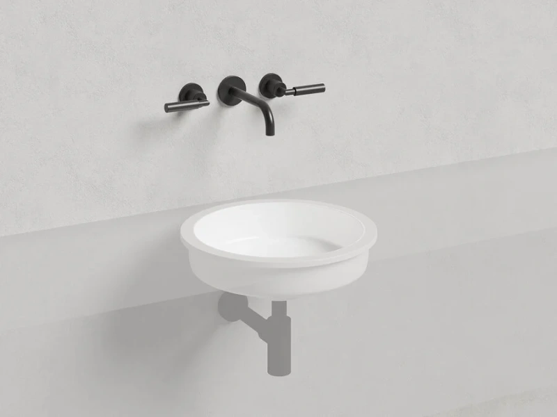 Раковина Salini Marea 05 42 см встраиваемая, из камня - фото 7