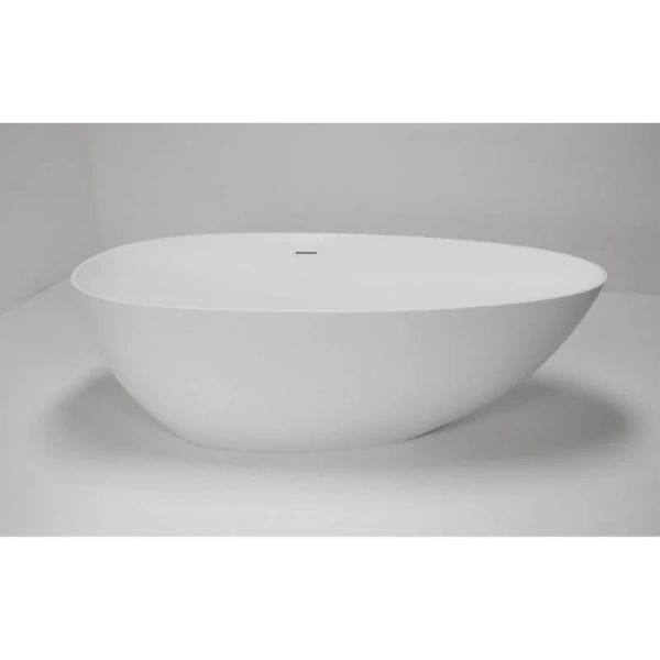 Ванна из искусственного камня Abber Stein 170x80 см белая матовая, без гидромассажа, большие - фото 6