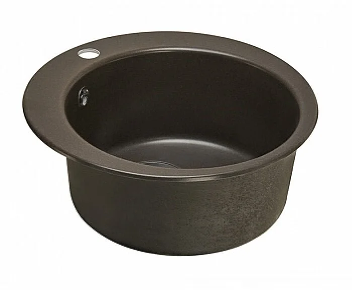 Мойка для кухни Акватон Иверия 48 см кофе, округлой формы - фото 4