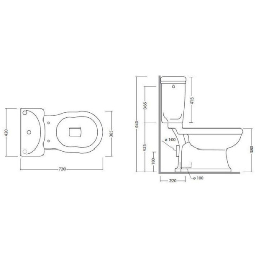 Унитаз Tiffany World Bristol TWBR03, TWBR50 - фото 2
