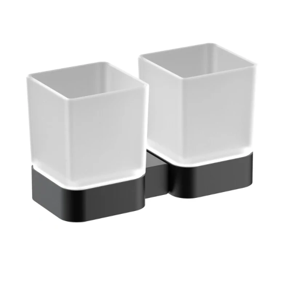 Стакан для ванной Timo Selene черный - фото 1