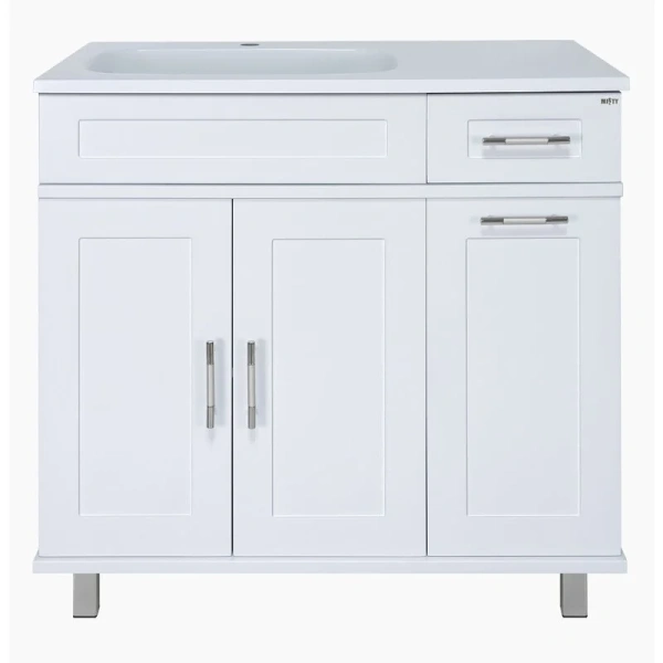 Тумба под раковину напольная Misty Купер 90 см правая - фото 1