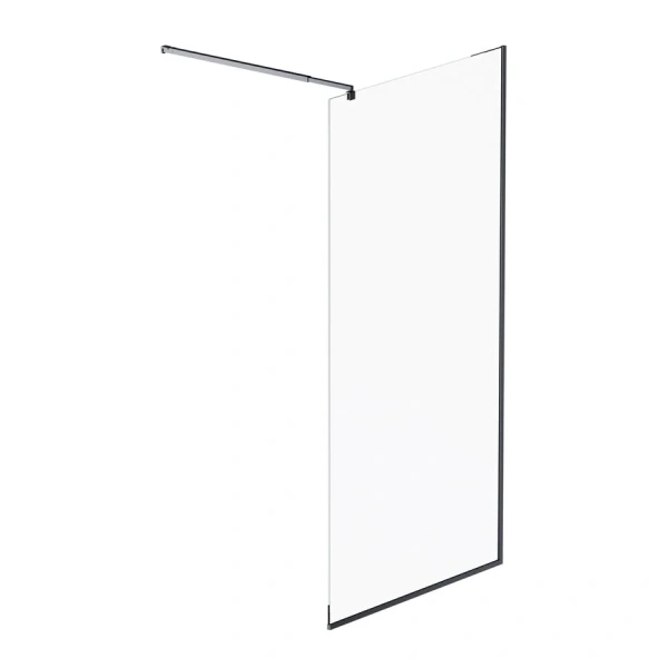 Душевая перегородка Am.Pm Func 100 см профиль черный - фото 1
