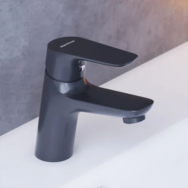 Смеситель для раковины Damixa Origin Bit черный, для раковины - фото 2