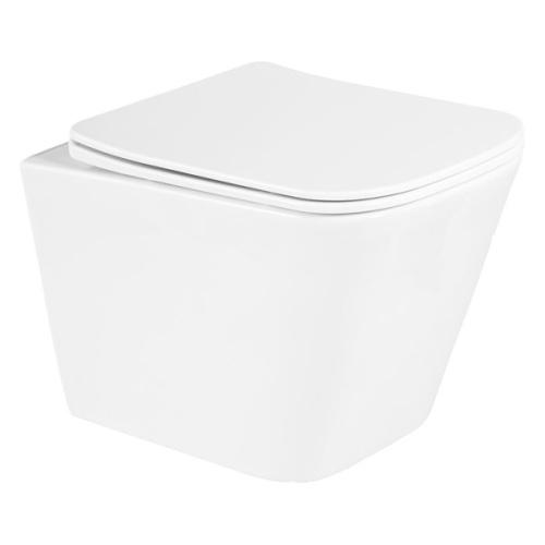 Унитаз подвесной BelBagno Due безободковый - фото 1