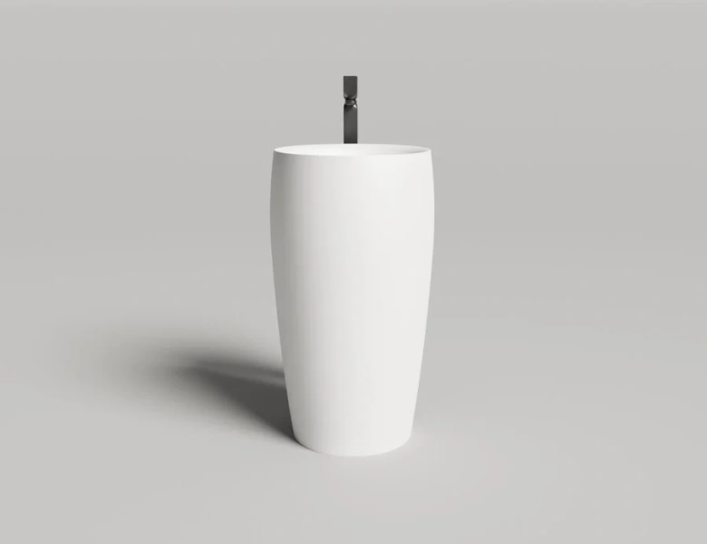 Раковина напольная Salini Alda 03 белый матовый - фото 3