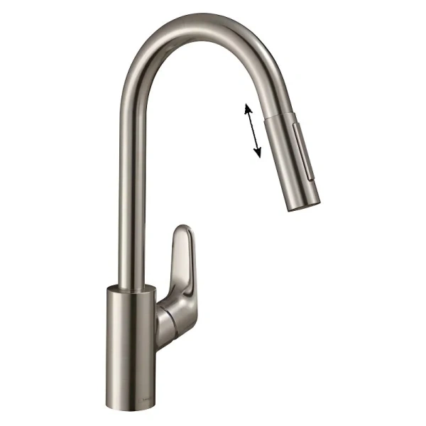 Смеситель для кухни Hansgrohe Focus сталь - фото 1