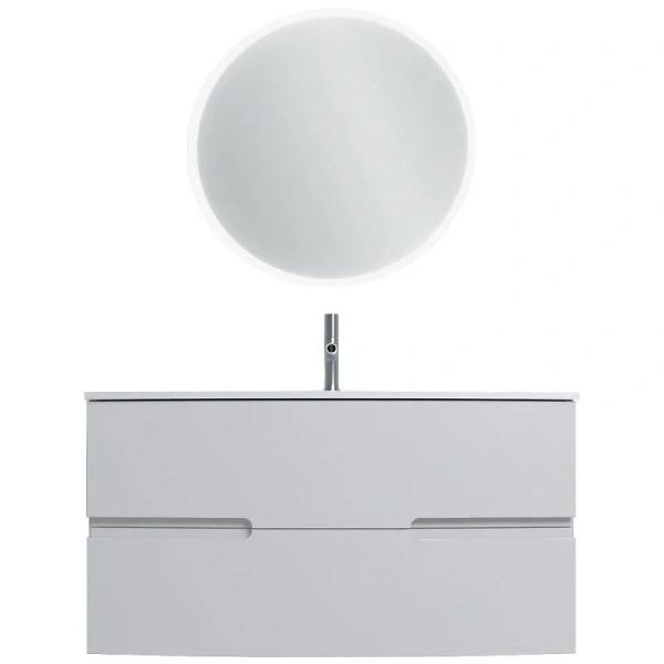 Тумба под раковину подвесная Jacob Delafon Nona 100 см глянцевый белый, современная, hi-tech - фото 3