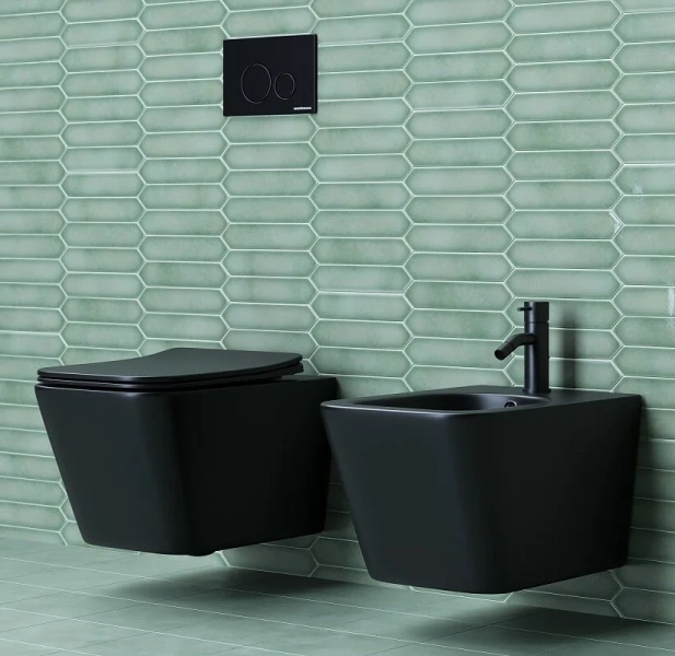 Унитаз подвесной Ceramica Nova Metric черный матовый, подвесные, встраиваемые - фото 3