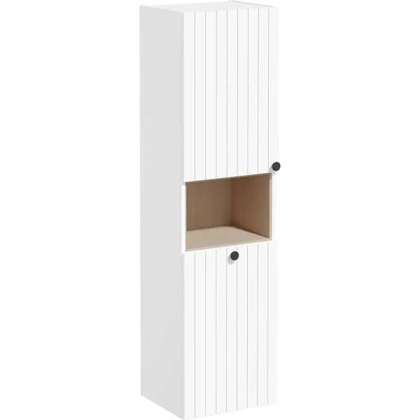 Шкаф-пенал подвесной VitrA Root Groove 40 см матовый белый - фото 1