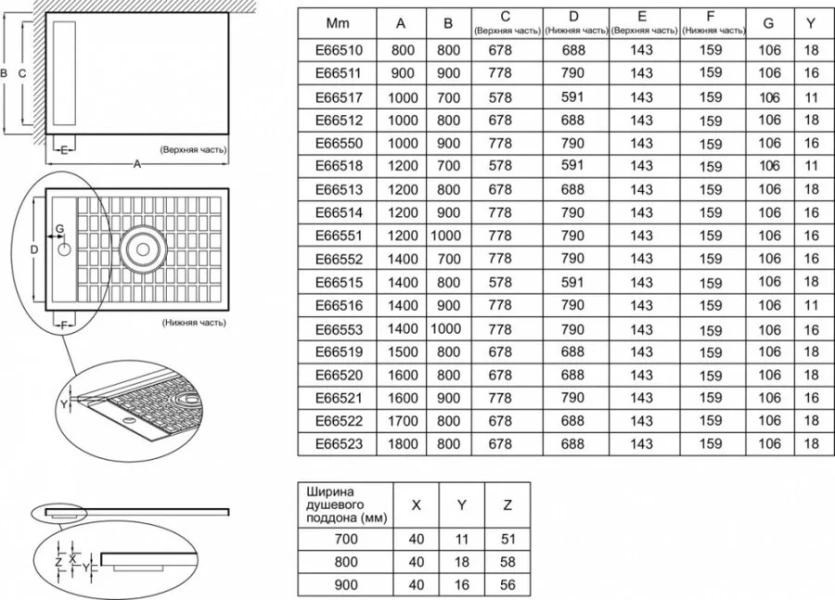Душевой поддон Jacob Delafon Flight Neus 140x100 см прямоугольный - фото 2