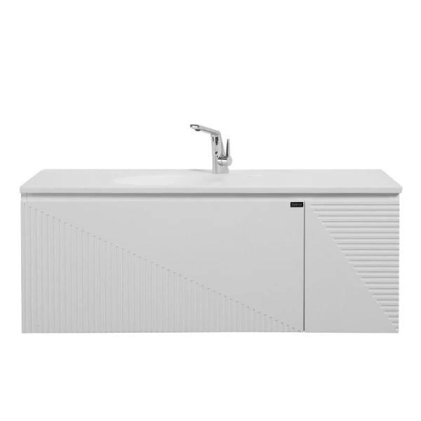 Тумба с раковиной подвесная Black&White Universe 91812002 120 см МДФ