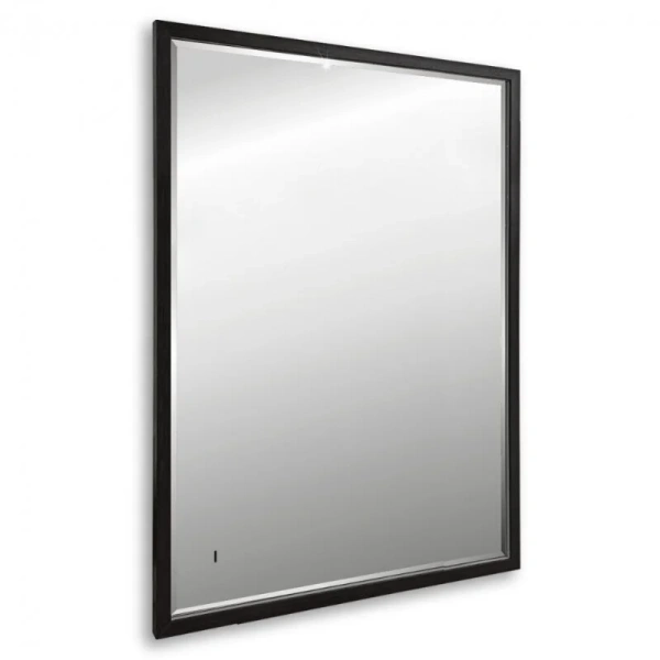 Зеркало с подсветкой Abber See 65 см с черной рамой - фото 1