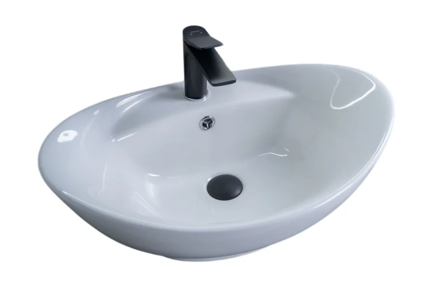 Раковина GID Lago N9018 59 см белая - фото 1