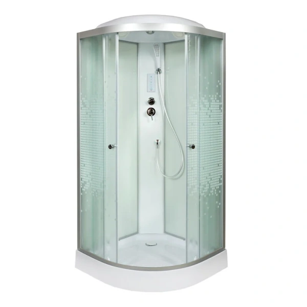 Душевая кабина Deto L 80x80 см с электрикой, 80х80 - фото 4
