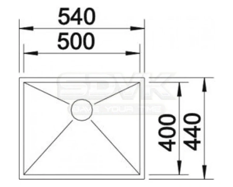Мойка для кухни Blanco Zerox 500-IF 54 см Dark Steel - фото 2