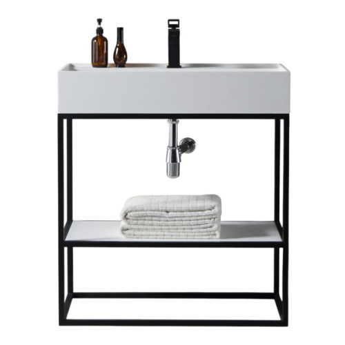 Раковина консоль Abber Stein белая матовая - фото 1