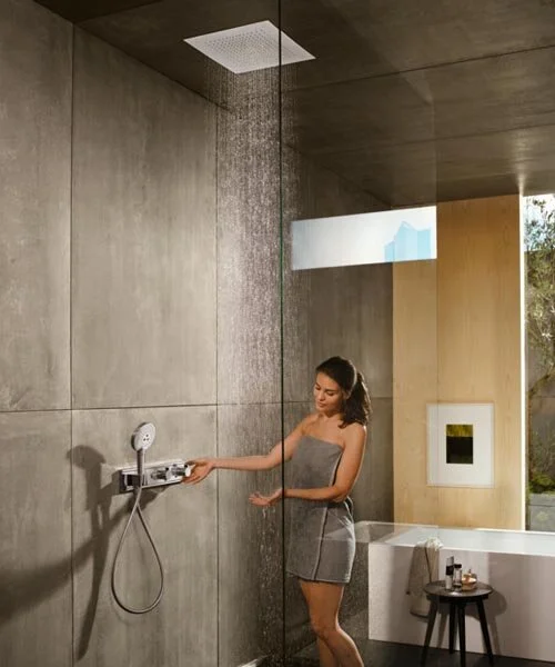 Верхний душ Hansgrohe Raindance E 26252 квадратный, современные, hi-tech - фото 4