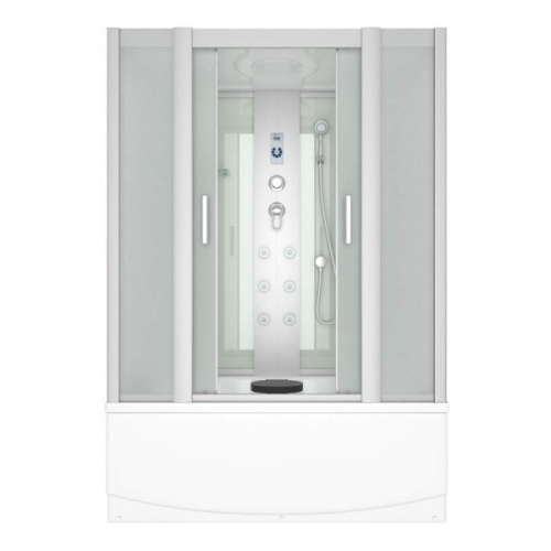 Душевой бокс, задние стенки белые, стекло матовое, Erlit ER 4515TP-C3 - фото 1