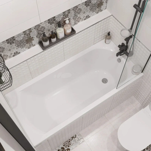 Ванна акриловая Diwo Углич 170 x 70 см, с каркасом, цвет белый, Щ0000055175/Щ0000048581, приставные, встраиваемые - фото 7