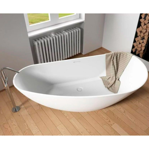 Ванна из литьевого мрамора Riho Granada 190х90 см белая, асимметричные - фото 5