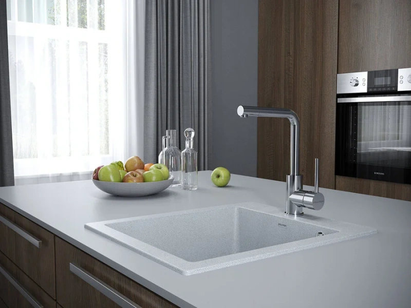 Смеситель для кухни Paulmark Honner хром, современные, hi-tech - фото 3