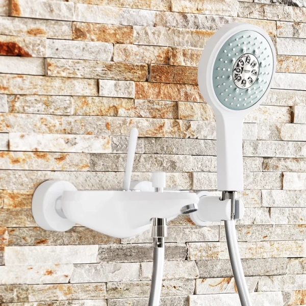 Смеситель для ванны, белая луна, Grohe Eurodisc Joy 23431LS0, хром, белые - фото 4