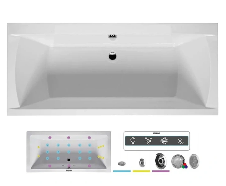 Ванна гидромассажная Riho Julia 160 x 70 см, JOY - фото 1