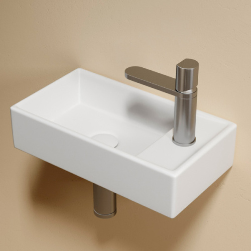 Раковина Ceramica Nova Element 40 см чаша слева белая матовая - фото 4
