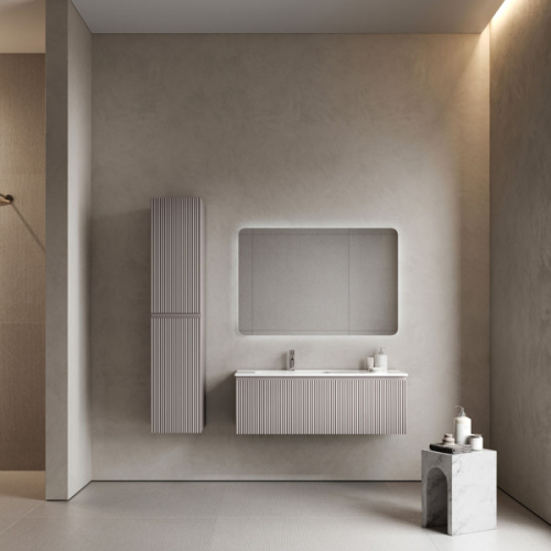 Тумба под раковину подвесная Sancos Snob R 1.0 120 см левая doha soft - фото 2