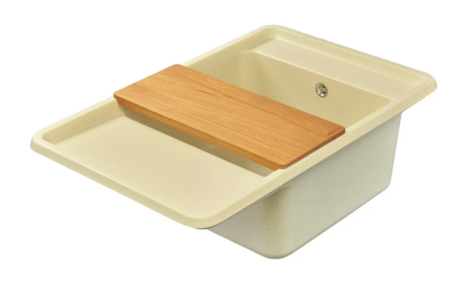 Мойка для кухни Акватон Беллис 78 см шампань, с одной основной чашей - фото 7