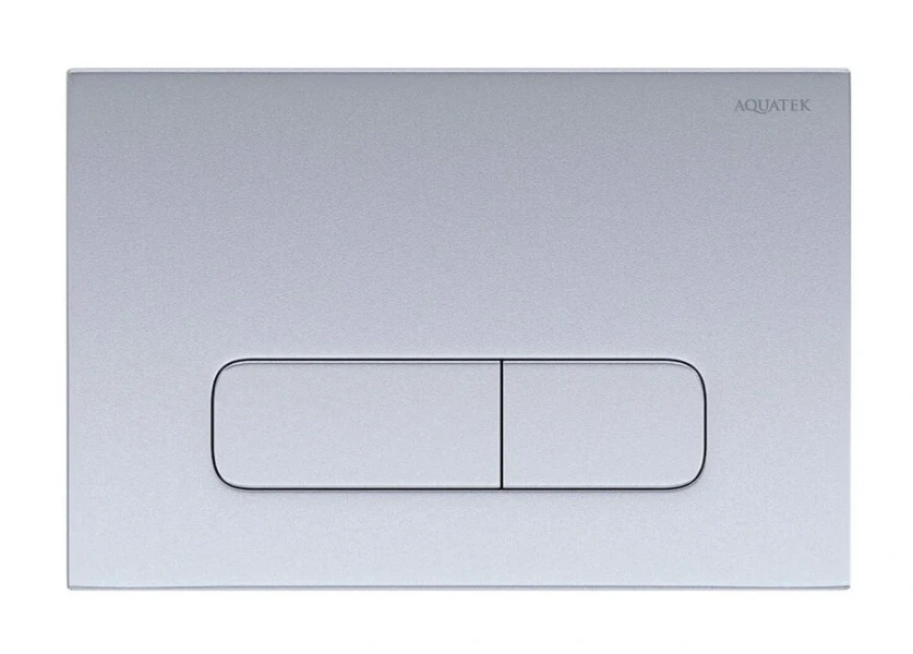 Клавиша смыва Акватек Pneumo S хром матовый - фото 1