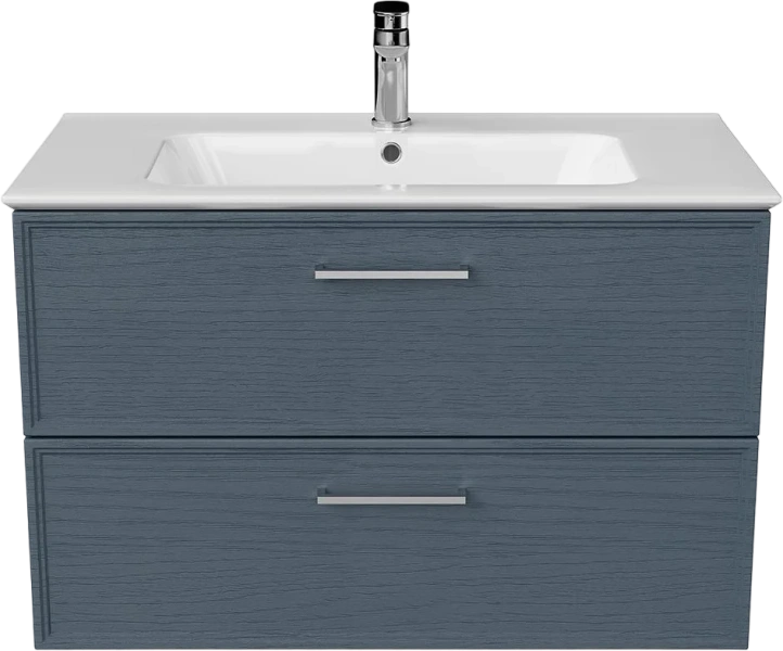 Тумба под раковину подвесная Kerama Marazzi Piano Classic 85 см ясень синий матовый - фото 3