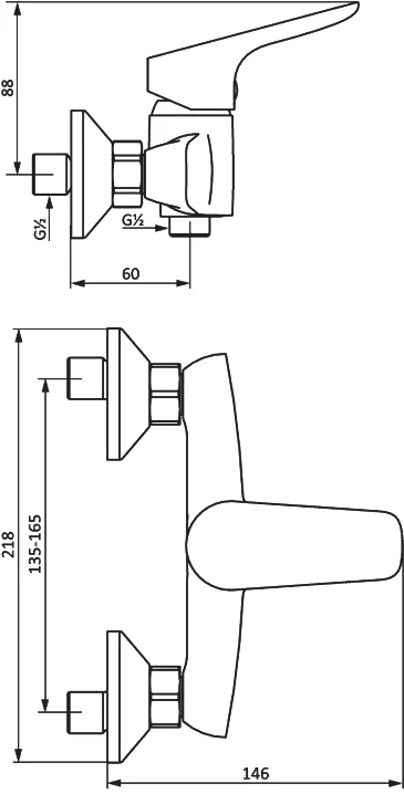 Смеситель для душа edBlu by Damixa Origin Bit 772000000 - фото 2