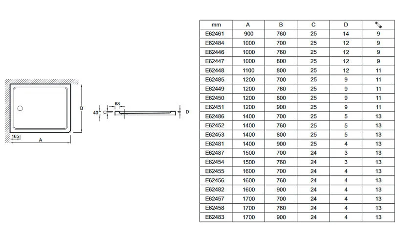 Душевой поддон Jacob Delafon Flight 100х80 см с антискользящим покрытием антрацит - фото 3