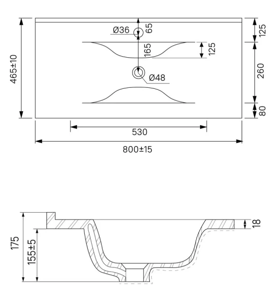 Тумба с раковиной напольная IDDIS Cloud 80 см белая, белая - фото 7