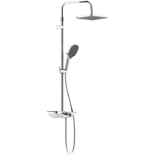 Душевая стойка Damixa Merkur 940730 со смесителем-полкой - фото 1