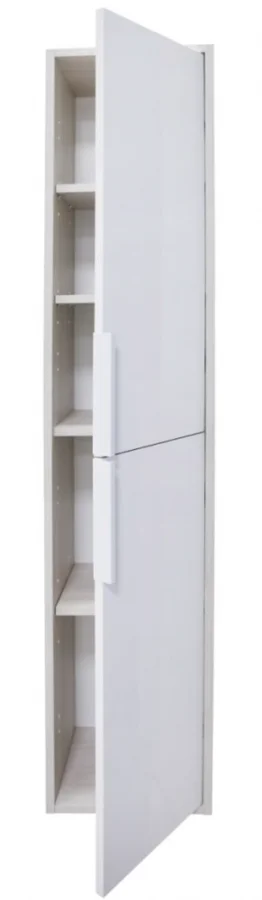 Шкаф-пенал подвесной Акватон Рико 30 см белый/ясень фабрик - фото 1