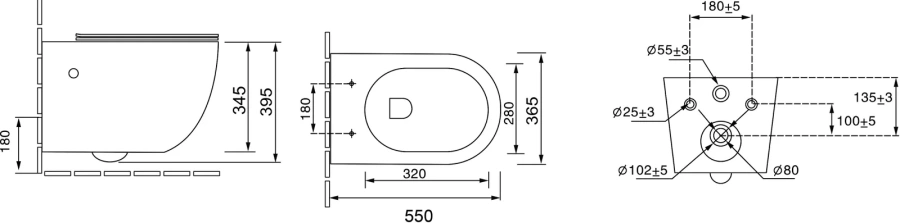 Унитаз подвесной Grossman Color золотой/черный index_1 - фото 10