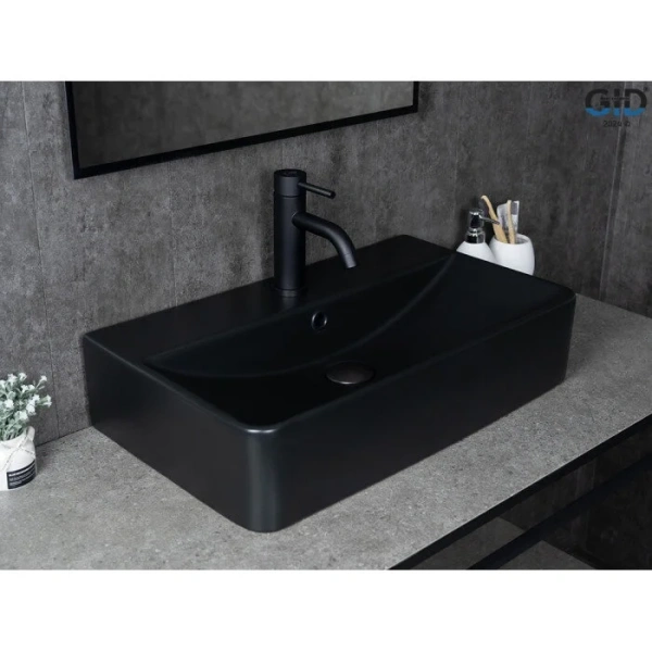 Раковина GID Geometrico Bm1344 61 см черная - фото 3