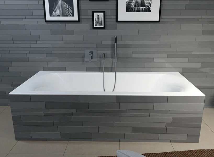 Ванна акриловая Riho Linares B143001005, 190 x 90 см, с тонким бортиком, белая - фото 3