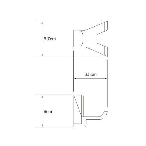 Крючок для ванной WasserKRAFT Exter двойной - фото 2