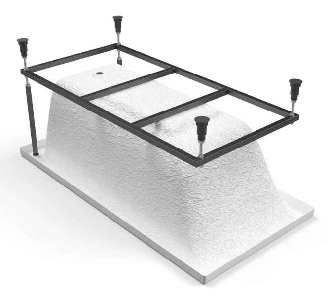 Ванна акриловая Cersanit Lorena 140x70 см приставная, прямоугольные - фото 5