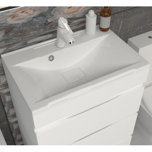 Раковина мебельная Brevita Комфорт 80 см белая index_1 - фото 3