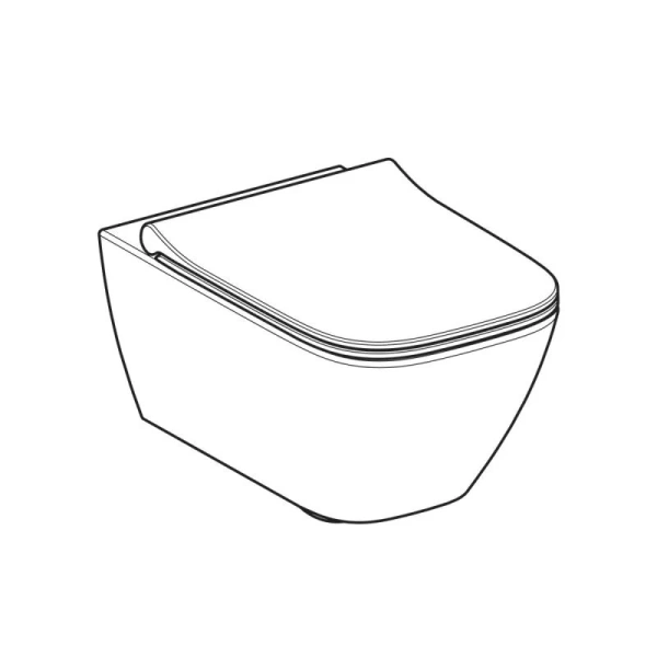 Унитаз подвесной Geberit Smyle Square с крышкой-сиденьем микролифт - фото 4